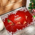 thumbnail image 6 of Cinvoph Christmas Front Door Rug ,Waterproof Merry Christmas Reindeer Ball Doormat, Sturdy Fade Non-Slip, Low Profile, Easy Clean Patio Porch Entryway Mat 16"x24", 6 of 6