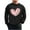 Black(Men), variant on ShiShine Valentine's Day Heart Print Oversized Sweatshirt Long Sleeve Crewneck Hoodie Casual Pullover Top for Men and Women