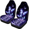 thumbnail image 5 of Pzuqiu Butterflies Car Seat Covers Full Set Breathable Front and Rear Seat Cover Set, Soft Interior Decor Compatible with Trucks Cars most Cars, 5 of 10