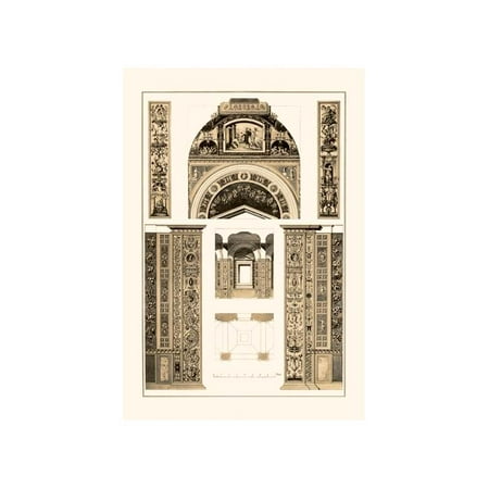 Buyenlarge Decoration - Decoration of The Second Corridor of The Loggie in The Vatican Print (Unframed Paper Print 20x30)