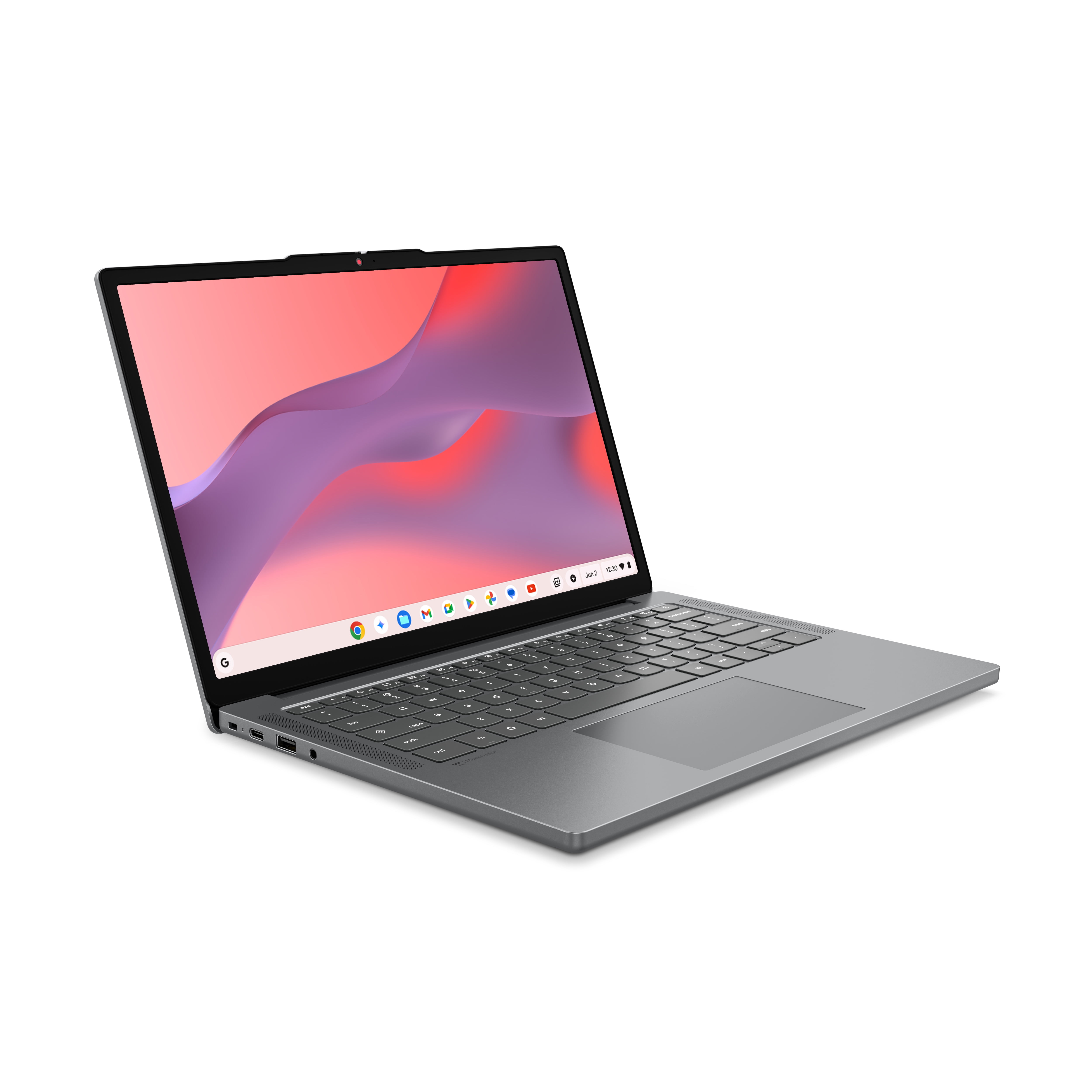 Lenovo Chromebook m 14" Laptop, MediaTek Kompanio 540, 4GB RAM, 128GB SSD, Luna Grey