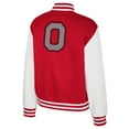 thumbnail image 3 of Women's Colosseum Scarlet Ohio State Buckeyes French Baguette Full Snap Fleece Jacket, 3 of 3