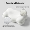 thumbnail image 6 of Ergonomic Memory Foam Pillow for Neck Support with Cooling Cover, Cloud Cervical Pillow, 6 of 7