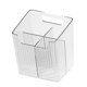 thumbnail image 2 of Caja de almacenamiento para baño, contenedor de almacenamiento, diseño de rejilla dividida, organizador transparente para el hogar Blanco, 2 of 8