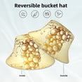 thumbnail image 5 of Kll Bunch Of Grapes Bucket Hat For Women Men Packable Travel Beach Sun Hat Outdoor Rave Accessories Reflective Fisherman Cap, 5 of 9