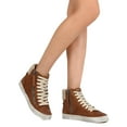 thumbnail image 6 of Dolce Vita Zola Women Nubuck Lace Up Zippered Shearling Lined Sneaker, 6 of 6