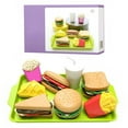 thumbnail image 2 of Ensemble de Cuisine pour Aliments de Jeu, Jouet d'Assemblage Hamburger et Sandwich 9 Pcs, Accessoires Colorés de Cuisine Factice, Cadeau Éducatif de Jeu de Rôle de Chef pour Tout-Petit Économies Liquidation Jouet 2025, 2 of 9