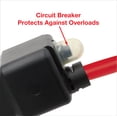 thumbnail image 3 of Clear Power 14/3 SJTW 25 ft 3-Outlet Outdoor Extension Cord with Circuit Breaker Plug, Ideal for Medium Duty Power Tools, Red, CP10141, 3 of 8