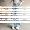 thumbnail image 3 of EnJoCho Girls Denim Jeans Wide Leg High Waist Elastic Waist Side Bow Lightweight Trousers Thin Bottoms Sizes 8-16 Summer Holiday Cute Casual Fashion Daily Wear, 3 of 9