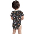 thumbnail image 3 of Xecao Mushrooms Pattern Baby Climbing Bodysuit Short Sleeve Onesie Unisex 0-12 Months Baby Shirt Newborn Outfits Crotch snap design-2 Years, 3 of 6
