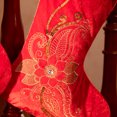 thumbnail image 6 of Valery Madelyn 21" Christmas Stockings, 2 Pcs Red Gold Christmas Hanging Stockings for Fireplace Stairs Christmas Tree Decor, 6 of 8