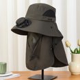 thumbnail image 3 of Guardurnaity Gorra de carga solar USB con ventilador. Mantente fresco y elegante en cualquier lugar. Gorra con ventilador solar. Sombrero con Sombreros Gris claro, 3 of 6