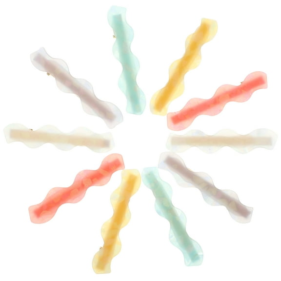 Pretyzoom Womens Hair Accessories Assorted Color Acetate Metal Alligator Clips