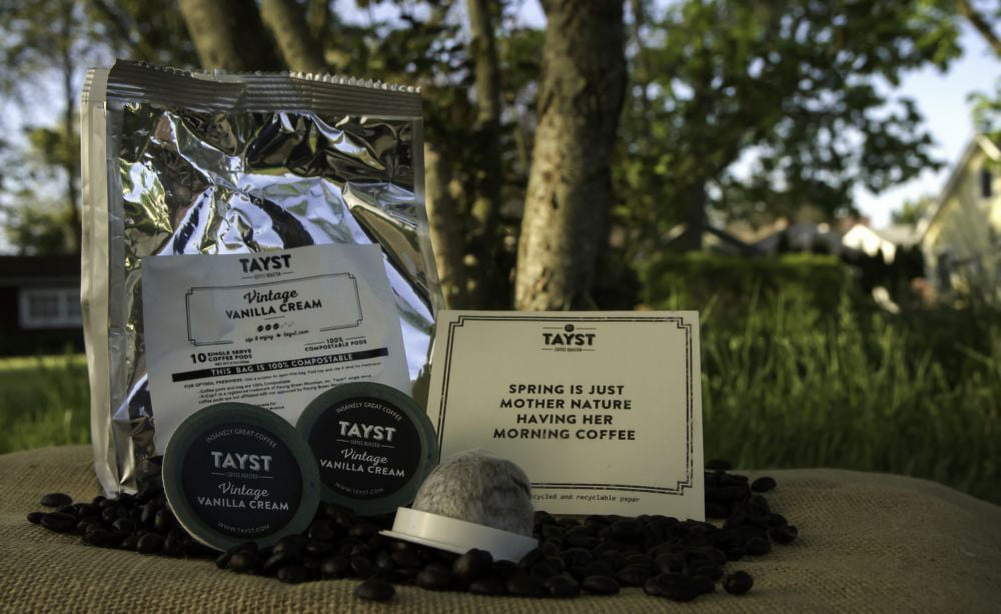 Tayst Rainforest Alliance Vintage Vanilla Cream Medium Roast, Keurig Coffee Pods, 30 Ct