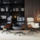 thumbnail image 3 of Nordic Leather Office Chair Modern Lift Swivel Computer Chair Minimalist Household Study Soft Backrest Armchair Office Furniture My Lux Decor Round, 3 of 25