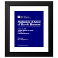 thumbnail image 2 of National Institutes of Health 20x23 Black Modern Framed Museum Art Print Titled - Mechanism of Action of Thyroid Hormone (1985), 2 of 5