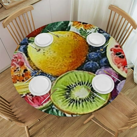 

SHERONV Bird Theme Round Tablecloth 100% Polyester Stain-Resistant Washable for Indoor Outdoor Restaurants Weddings Parties - Table Cloth Tablecloth 42 -46