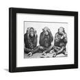 thumbnail image 1 of Hear No Evil, See No Evil, Speak No Evil, Animals Framed Art Print Wall Art, 1 of 6