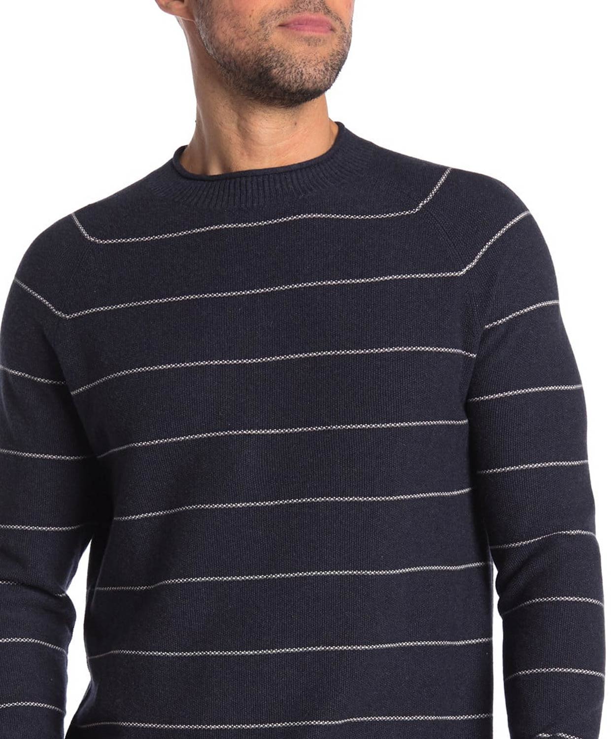 cream crew neck sweater mens