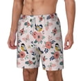 thumbnail image 2 of Uemuo Rose Flowers Pattern Mens Swim Trunks Quick Dry Board Shorts with Mesh Lining, Stretch Beach Shorts Quick Dry No-Chafing Board Shorts-X-Large, 2 of 9