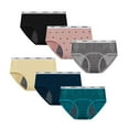 thumbnail image 5 of Ingzy Teen Girl Period Underwear Menstrual Panties Leak-Proof Organic Cotton Protective Briefs 6-Pack for Big Girls 8-16 Years, 5 of 7