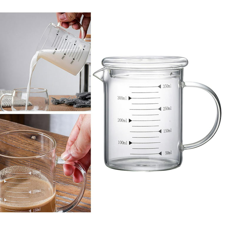 Borosilicate Glass Measuring Cup with Spout 350ml, Clear