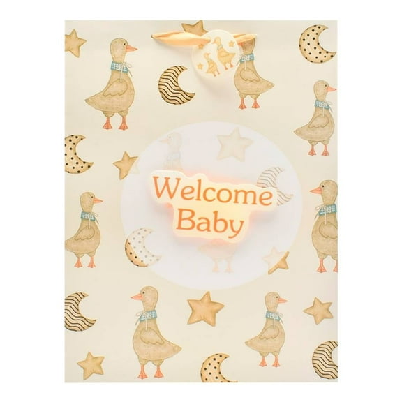 Bolsa para Regalo Prichos Welcome Baby Patos Beige