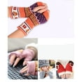 thumbnail image 5 of Xiao Hua Guantes sin dedos para mujer, manoplas de punto con forma de árbol de Navidad, calentadores de muñeca de medio dedo para invierno, estilo C, 5 of 5