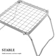 thumbnail image 6 of SWETRACE Camping Grills Camping Grill Rack Silver Stainless Steel 1Set For Stable Structure, 6 of 7