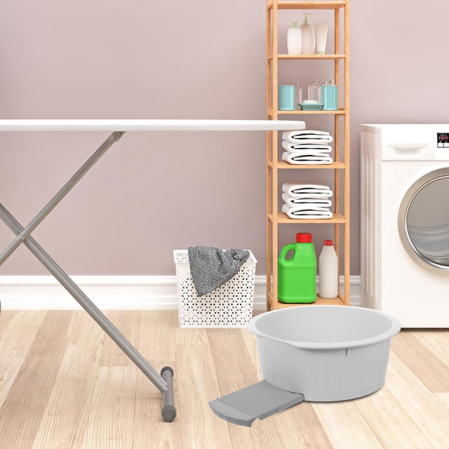 OULII 1Set Grey Washboard Basin for Laundry Household Use Simple Design
