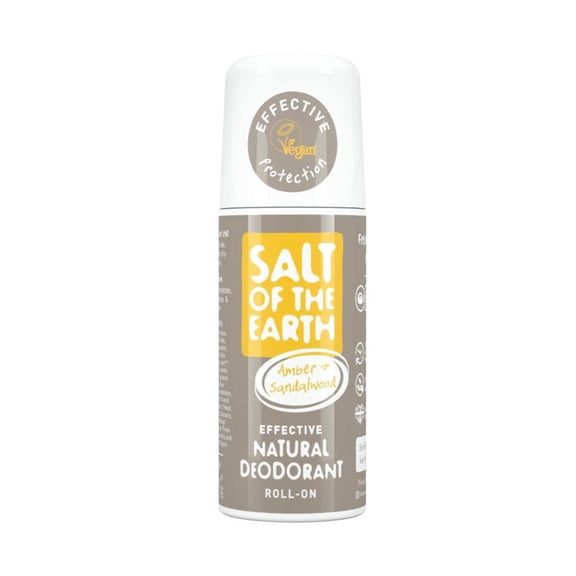 Salt of the Earth Amber and Sandalwood Natural Roll-on Deodorant 75ml
