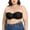 Black, variant on Bras for Women Seamless Comfortable with Scalloped Details and Shoulder Straps Made of Material polyester