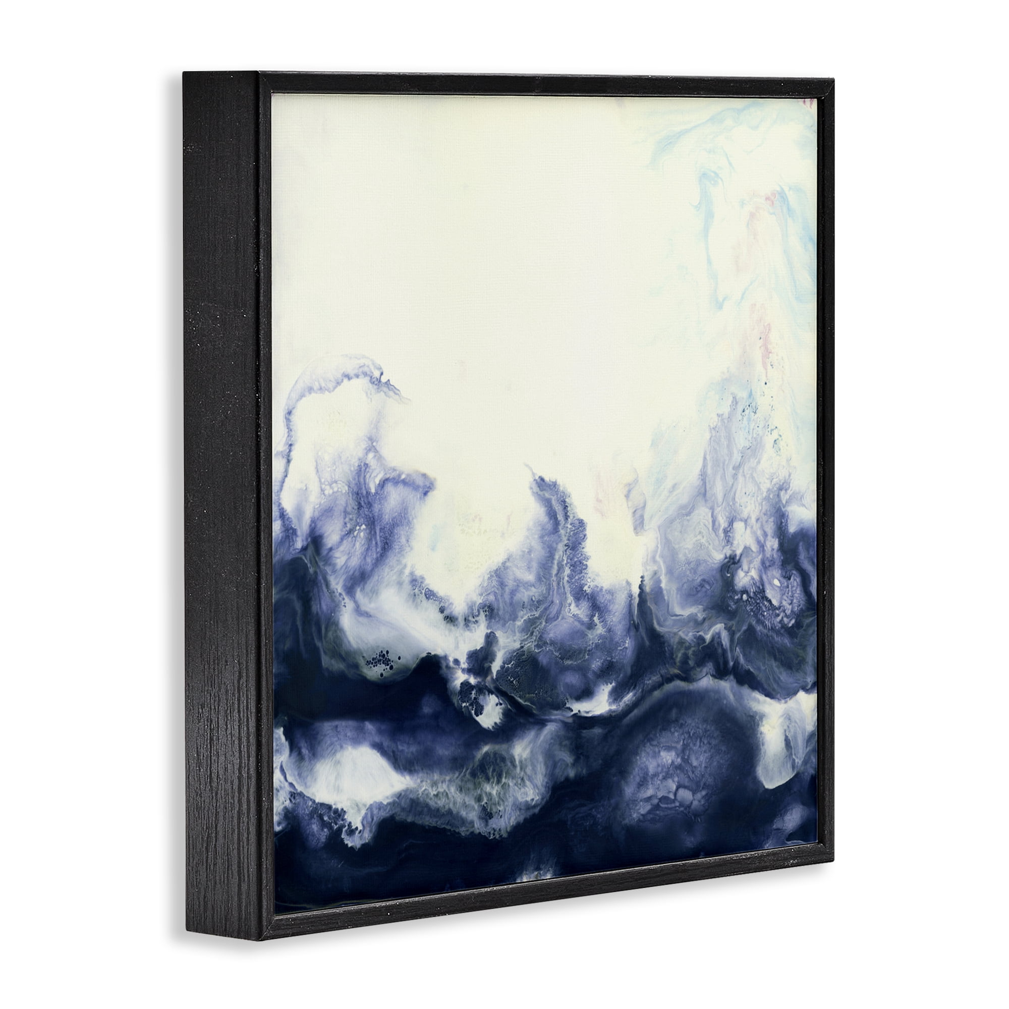 Stupell Industries Oceanic Fluid Swirl Black Framed Giclee Art, design by Laura Van Horne