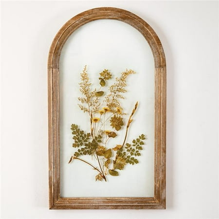 Brown Arched Botanical Wall Decor 2 pack 