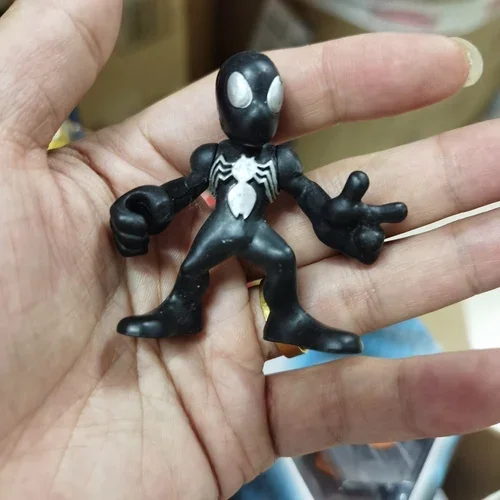 Figuras de acción de los vengadores de Marvel, modelo de muñeca de Iron Man, Capitán América, Spider Man, juguete para niños, regalo a granel, versión Q(21,