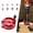 Red, variant on Tucknest Self Centering Dowel Jig, Precision Drill Guide for Woodworking Joints, Self Centering Doweling Jig with 10 Drill Bushings 1/8 to 3/8 Inch, Black