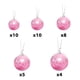 thumbnail image 2 of Decoración navideña, adornos navideños, regalos navideños, 37 piezas de colgante de perla navideña, juego de bolas decorativas navideñas., 2 of 3