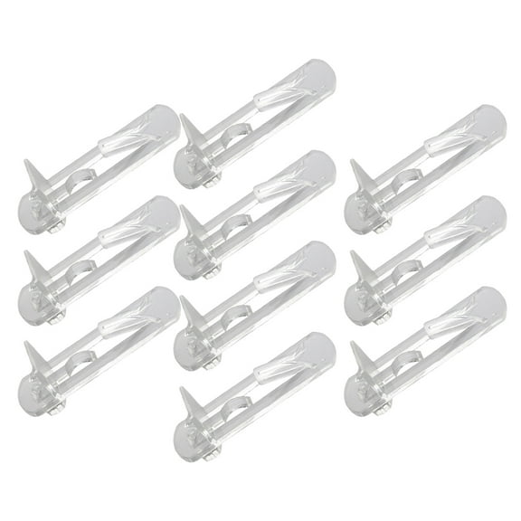 10pcs Transparent Plastic Locking Shelf Support Pegs Clear Bracket Clips for Kitchen Cabinet Furniture Book Shelves