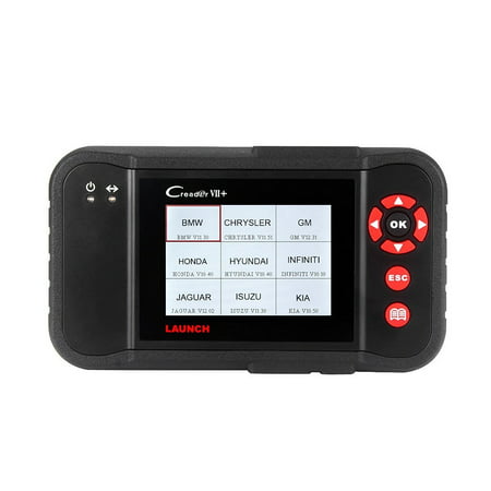 Launch X431 Creader VII+ (CRP123) Auto Code Reader OBD2/EOBD Scanner Diagnostic Scan Tool Testing Engine/Transmission/ABS/Airbag System Update via PC
