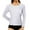 A-White239, variant on XIAONU Women's Fashion Ribbed Long Sleeve Crewneck Slim Fit Casual T-Shirt Top Daily Wear