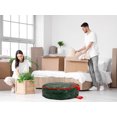 thumbnail image 6 of Unique Bargains 1 Pack Clothes Storage Bags Moving Bags Green 30*7.9in, 6 of 7