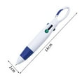 thumbnail image 6 of Manunclaims Ballpoint Pen Retractable Multi-use Smooth Writing Easy Use Durable Write Four Neon Colors with Carabiner Keychain Student Ballpoint Pen for Student, 6 of 8