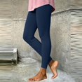 thumbnail image 2 of Ovbmpzd Active Women Yoga Pants High Wasited Blue Slim-Leg Petite Leggings Casual Tummy Control Leggings,XL, 2 of 6