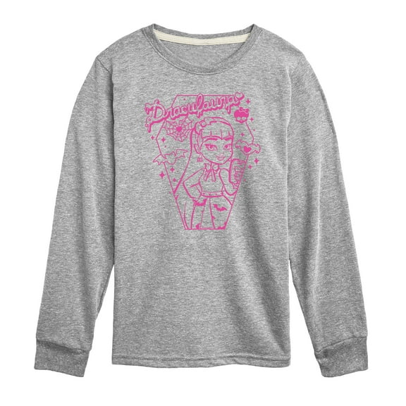 Monster High - Draculara Pink - Toddler And Youth Long Sleeve Graphic T-Shirt