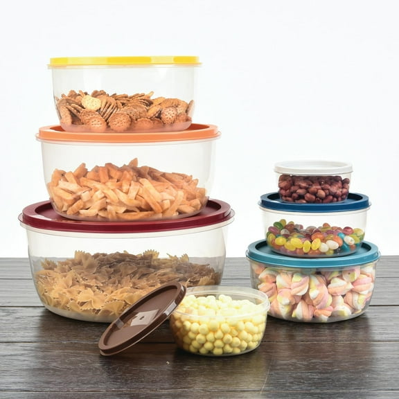 14 pc round food container