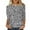 A-Dark Gray14, variant on Womens Tshirts Round Neck Three Quarter Sleeve Glitter T-Shirts Loose Fit Casual Daily Spring Lady Stylish Tops