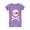 Purple, variant on Girls Valentine's Day Shirts - Kids' Love Pirate Skull and Heart Design - Ideal Valentine's Gift - Fitted Graphic T-Shirt for Celebrations, Casual Wear