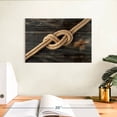 thumbnail image 3 of Elephant Stock Rustic Knot Wall Art - Horizontal Canvas Wall Art - Living Room Wall Decor - Nautical Canvas - Gray And Brown Decor - 12" x 8", 3 of 8