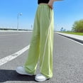 thumbnail image 2 of YTDSCS Girls Loose Pants Sweatpants for Kids Teen Causal Trousers Leg Pants Elastic Waist Straight Anti-Mosquito Pants Summer Active Pants for 4-14T, 2 of 9