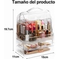 thumbnail image 2 of Organizador de Maquillaje de 3 Niveles con Cajón, Organizador de Perfumes y Labiales Acrílico Transparente, 2 of 4